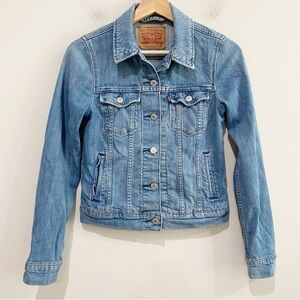 LEVI’S Trucker Jacket Jean Denim Medium Wash Classic Size XS